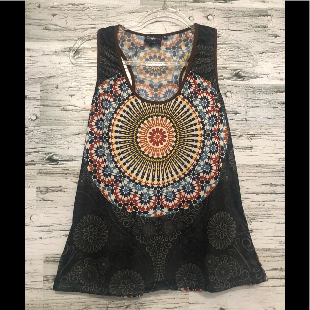 Trop belle pour toi Mandela themed cami  XL